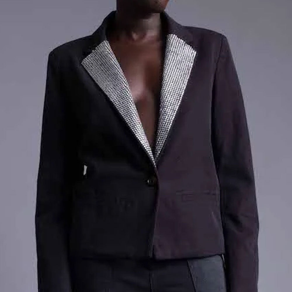 ✨ NWT LE SUPERBE Stellar Easy Tux Jacket - Swarovski Crystals - Size 2 ✨